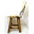 Krzesło drewniane dekoracyjne z drewna tekowego